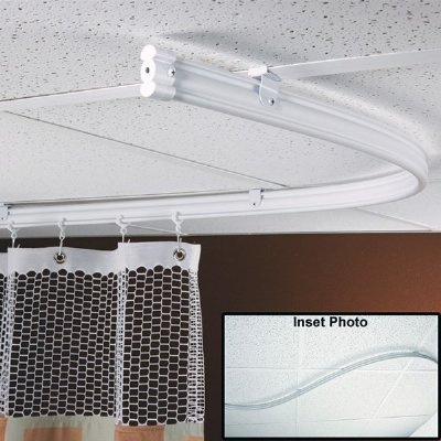 bendable curtain tracking, flexible curtain track, quiet curtain tracking, healthcare curtain solutions
