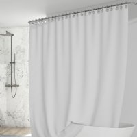 Show product details for Super Bio Stat Vinyl 54" X 87" Anti-Bacterial Shower Curtain