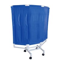 Show product details for PVC 3 Panel Portable Privacy Screen with 3" Casters, Color Choice