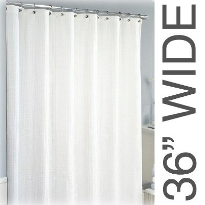 36"W x 78"L Sure-Chek Shower Curtain, Color Choice