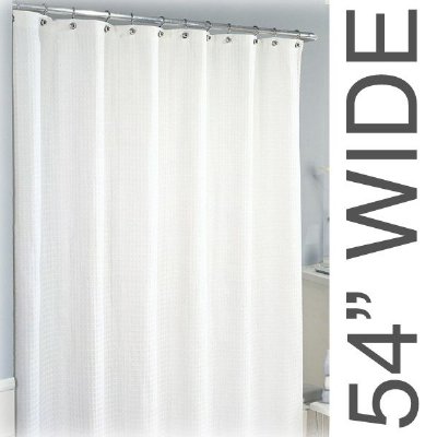 54"W x 87"L Sure-Chek Shower Curtain, Color Choice