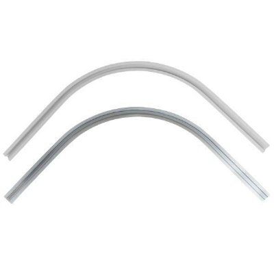 Curtain Tracking Curves - 2 ft x 2 ft - 90 Degrees, Choose Finish